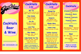Cocktail & Beer Menu